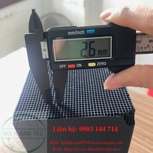 Than hoạt tính tổ ong lọc khí khử mùi iodine 400 mg/g
