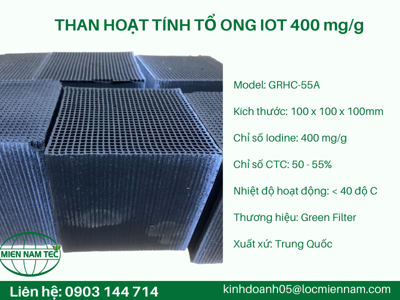 THAN HOẠT TÍNH TỔ ONG IOT 400mg/g