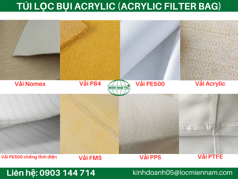 TÚI LỌC BỤI ACRYLIC (ACRYLIC FILTER BAG)