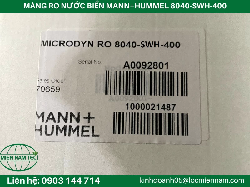 MÀNG RO NƯỚC BIỂN MANN HUMMEL 8040-SWH-400