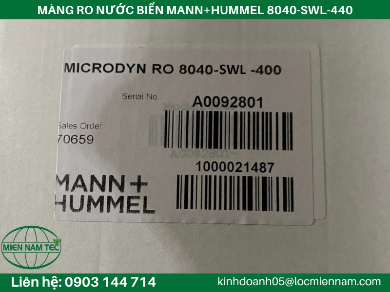 MÀNG RO NƯỚC BIỂN MANN HUMMEL 8040-SWL-400